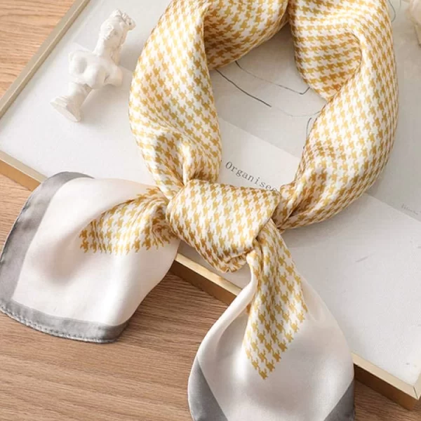 φουλάρι LIRIELA YELLOW 70x70 cm - 1