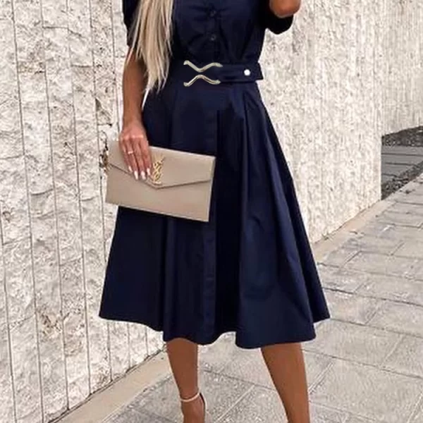 φόρεμα ZERFONDA NAVY - 1