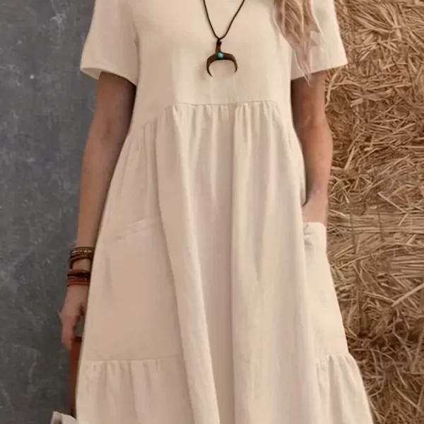 φόρεμα KOMERFA BEIGE - 1