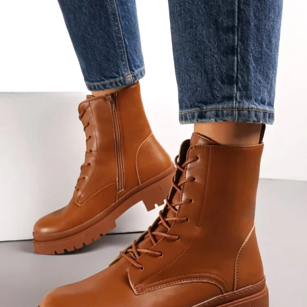 γυναικεία μποτάκια TIOLEGA CAMEL - 1