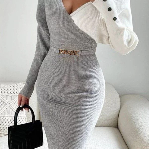 φόρεμα MEGOLSA GREY - 1