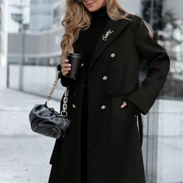 παλτό MEODILA BLACK - 1