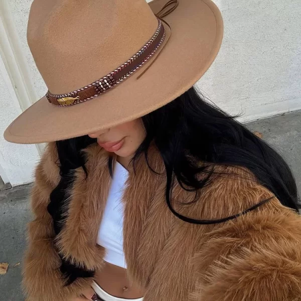 καπέλο φεντόρα ROLFELSA CAMEL - 1