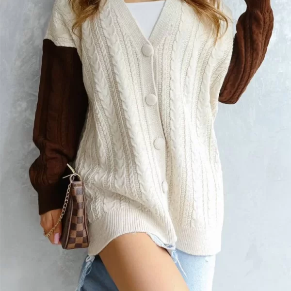 ζακέτα TEMOLFA BROWN - 1