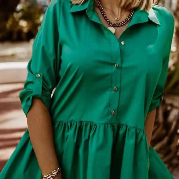 γυναικείο πουκάμισο RALMORDA GREEN - 1