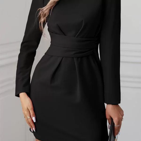 φόρεμα BERGIANA BLACK - 1