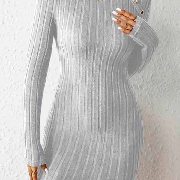 φόρεμα ROBATINA LIGHT GREY - 1