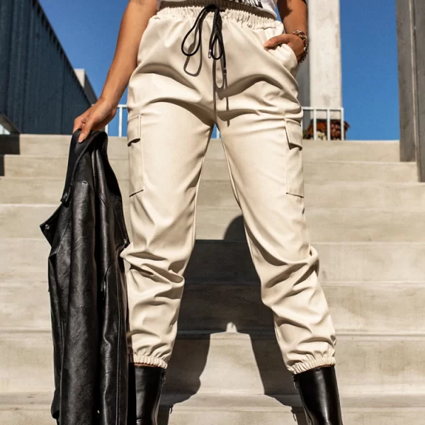 παντελόνι SELTIETA BEIGE - 1