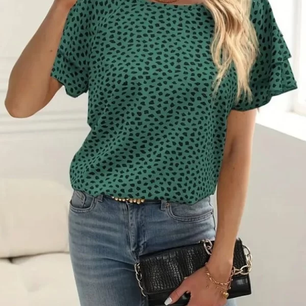 γυναικεία μπλούζα PIOLFEDA GREEN - 1