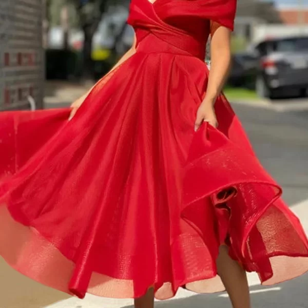 φόρεμα PIOLFENA RED - 1