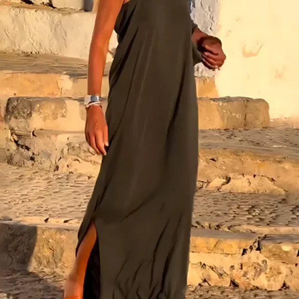 φόρεμα MROLDEFA KHAKI - 1