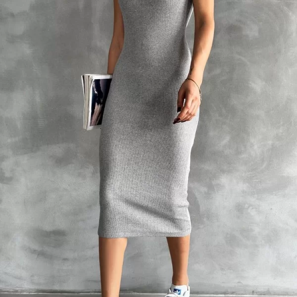 φόρεμα FITENDA GREY - 1