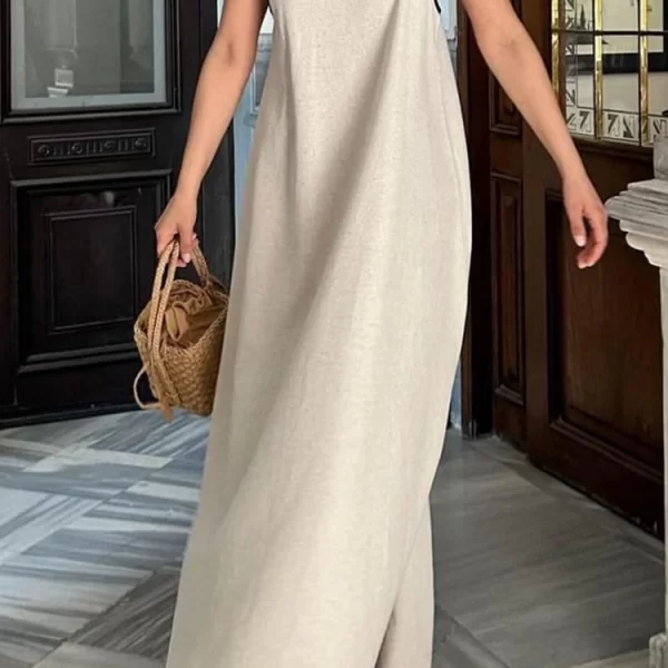 φόρεμα LONGESA ECRU - 1