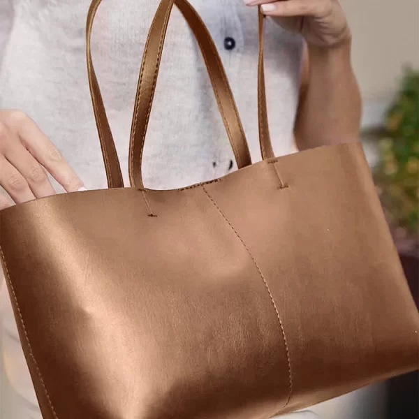 γυναικεία τσάντα RONVELTA CAMEL - 1