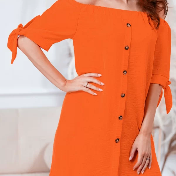 φόρεμα FORDERA ORANGE - 1