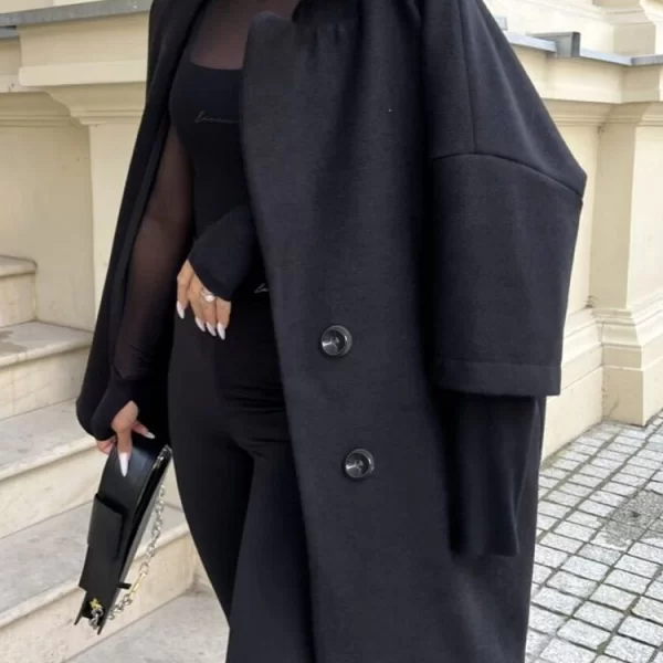 παλτό VARJERA BLACK - 1