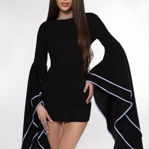 φόρεμα MERENDA BLACK - 1