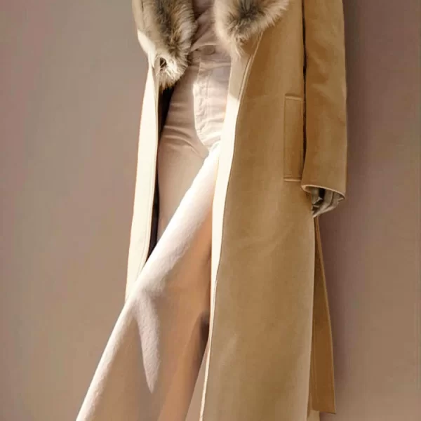 παλτό OVERSINA BEIGE - 1