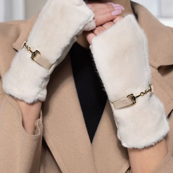 γυναικεία γάντια GAMELIA ECRU - 1