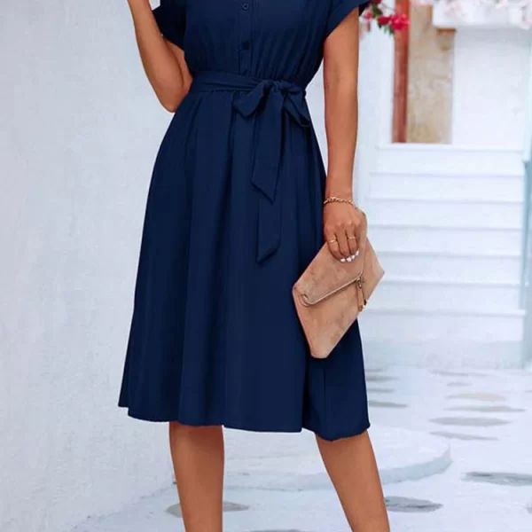 φόρεμα MELINTA NAVY - 1