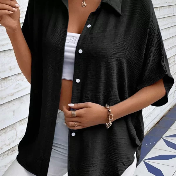 γυναικείο πουκάμισο DOLTERA BLACK - 1