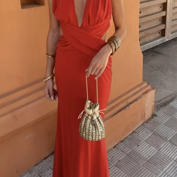 φόρεμα LONFELA RED - 1