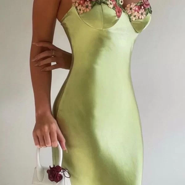 φόρεμα DROEFOLA GREEN - 1