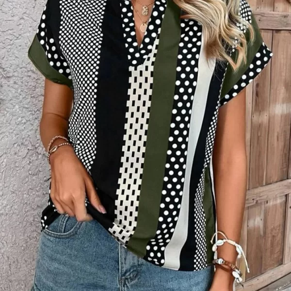 γυναικείο μπλουζάκι ZAREOLDA KHAKI - 1