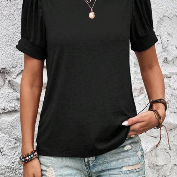 Κοντομάνικο μπλουζάκι GOMIOLZA BLACK - 1