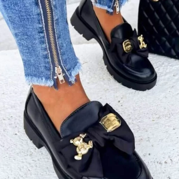 γυναικεία μοκασίνια REOLMEZA BLACK - 1