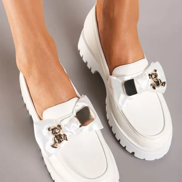 γυναικεία μοκασίνια REOLMEZA WHITE - 1