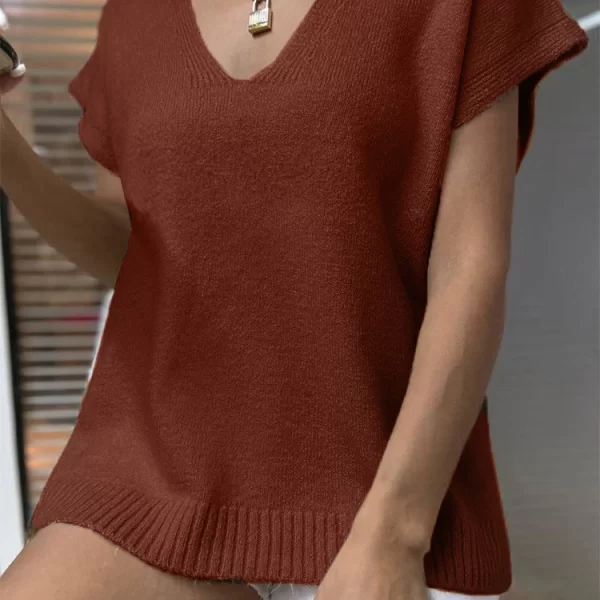 πουλόβερ MERONDA BRICK RED - 1