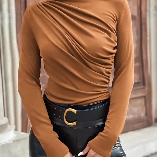 γυναικεία μπλούζα FIODEZA CAMEL - 1