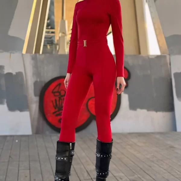 ολόσωμη φόρμα GOLFEADA RED - 1