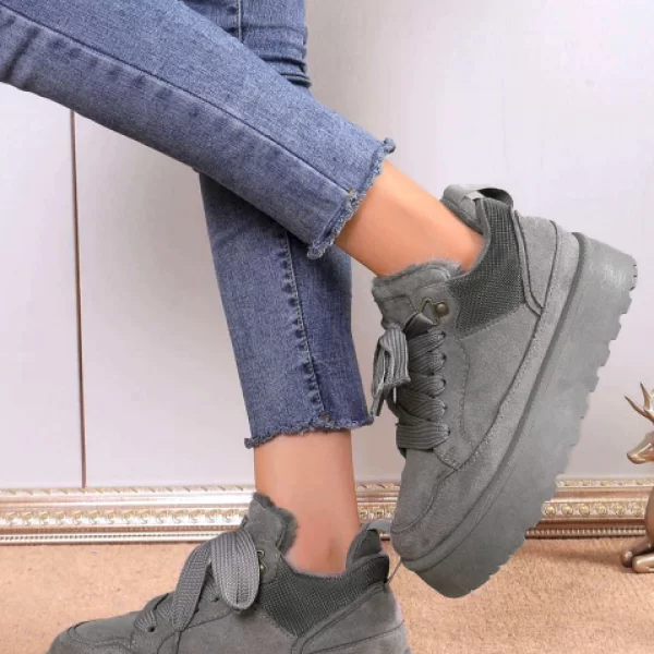 γυναικεία μποτάκια BROXELZA GREY - 1