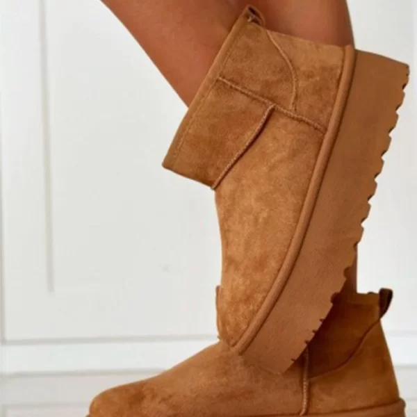 γυναικεία μποτάκια KALISIA CAMEL - 1