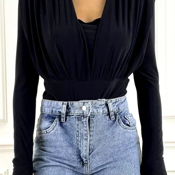 μπόντι- μπλούζα RELGADA BLACK - 1