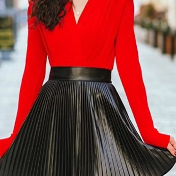 μπόντι- μπλούζα VERONTA RED - 1