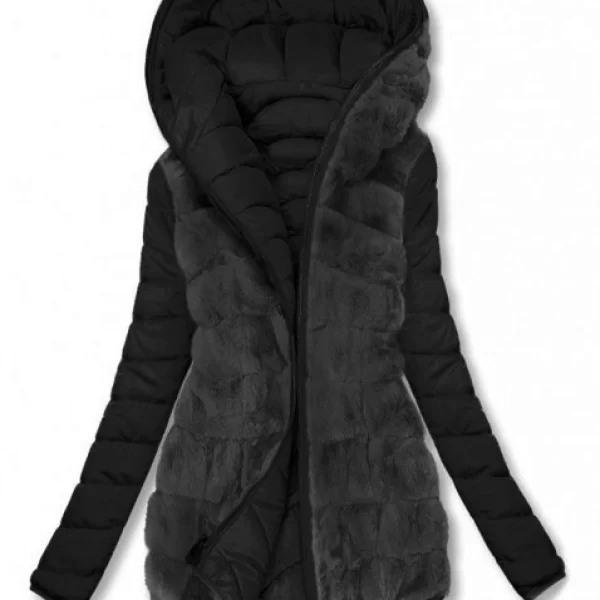 μπουφάν διπλής όψης RAMONA BLACK - 1