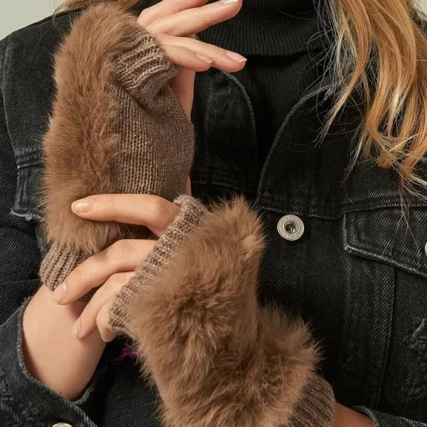 γυναικεία γάντια PAROMA CAMEL - 1