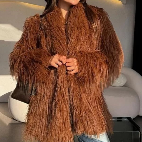 παλτό MORNELFA BROWN - 1