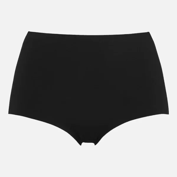 Ψηλόμεσο σλιπ χωρίς ραφές σε μαύρο χρώμα (1+1)