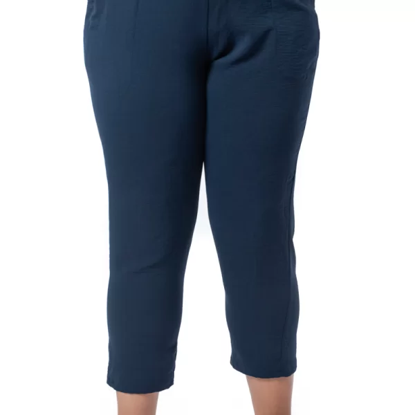 Παντελόνι με λάστιχο στη μέση σε μπλε χρώμα