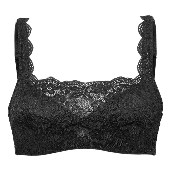 Bralette με δαντέλα σε μαύρο χρώμα
