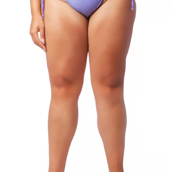 Bikini-slip με κορδόνι στο πλάι σε λιλά χρώμα