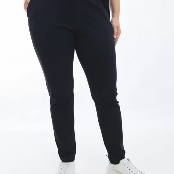 Παντελόνι heavy ίσιο με τσέπες σε μαύρο χρώμα