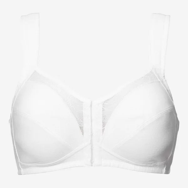 Σουτιέν με μπροστινό κούμπωμα σε λευκό χρώμα