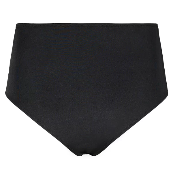 Ψηλόμεσο μαγιό slip με λεπτό λάστιχο σε μαύρο χρώμα