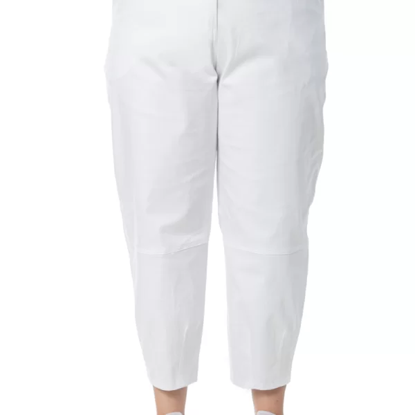 Παντελόνι τύπου jean σε λευκό χρώμα