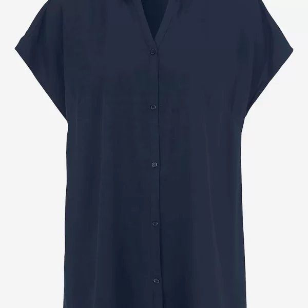 Πουκάμισο με γιακά σε μπλε σκούρο χρώμα